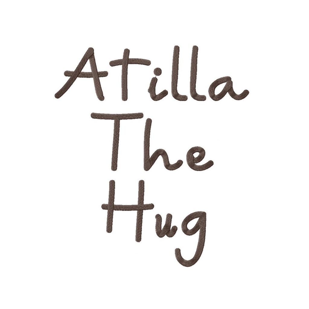 Atilla The Hug Embroidery Font