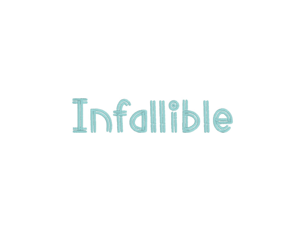 Infallible Machine Embroidery Font