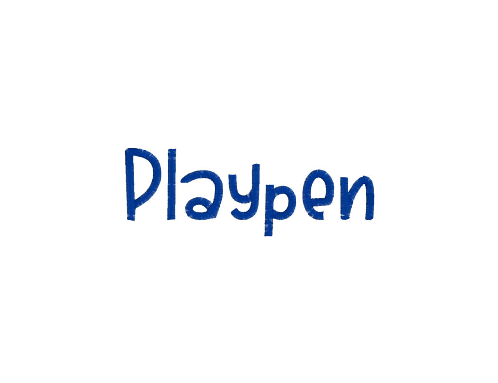 Playpen Machine Embroidery Font