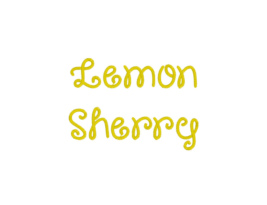 Lemon Sherry Embroidery Font
