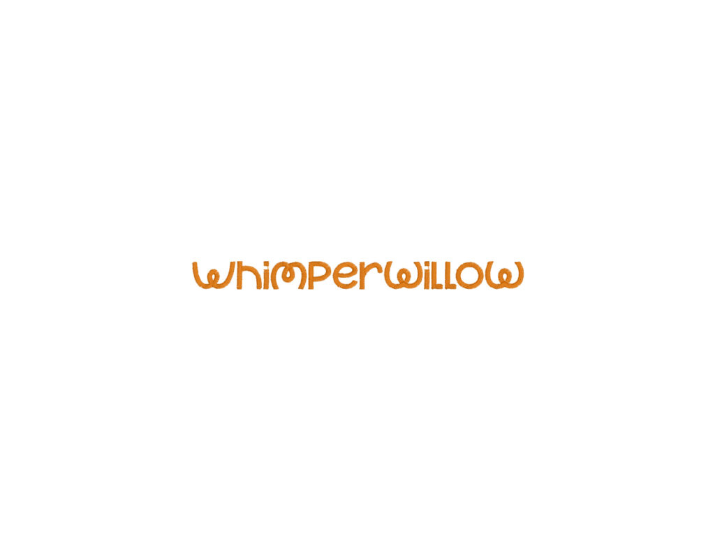 Whimperwillow Embroidery Font