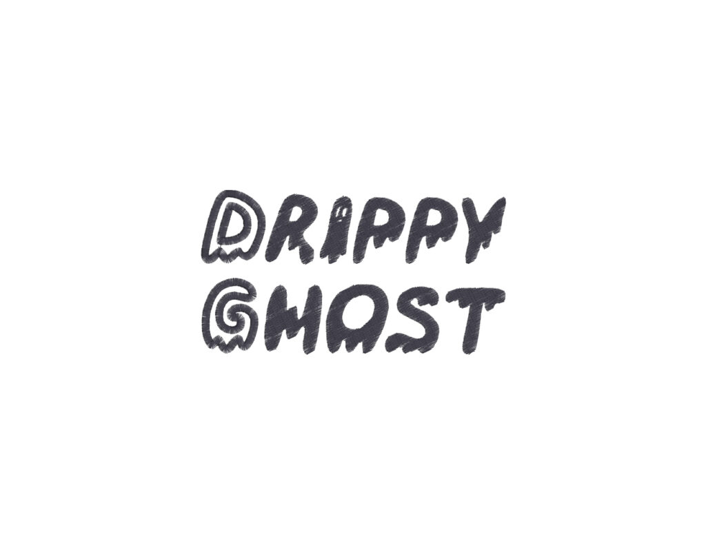 Drippy Ghost Embroidery Font
