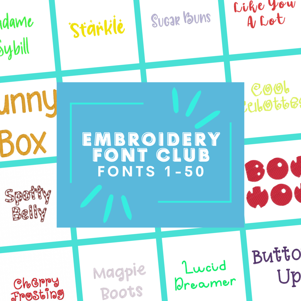 Get Our Machine Embroidery Fonts - One Time Price! (No Subscription Required)