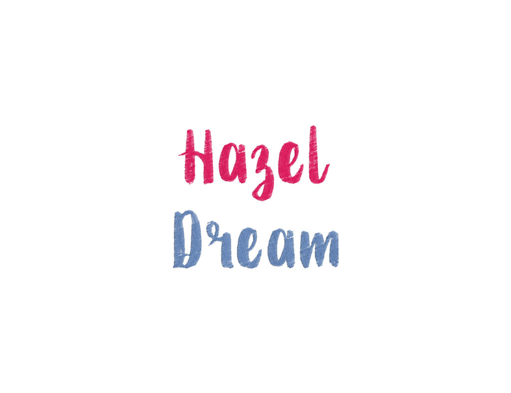 Hazel Dream Embroidery Font