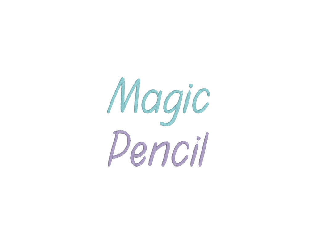 Magic Pencil Embroidery Font