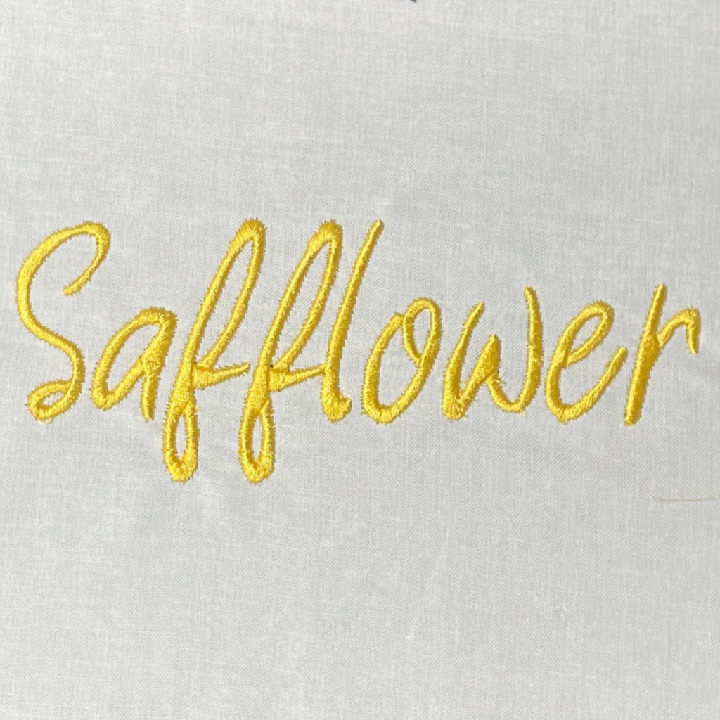 Safflower Embroidery Font