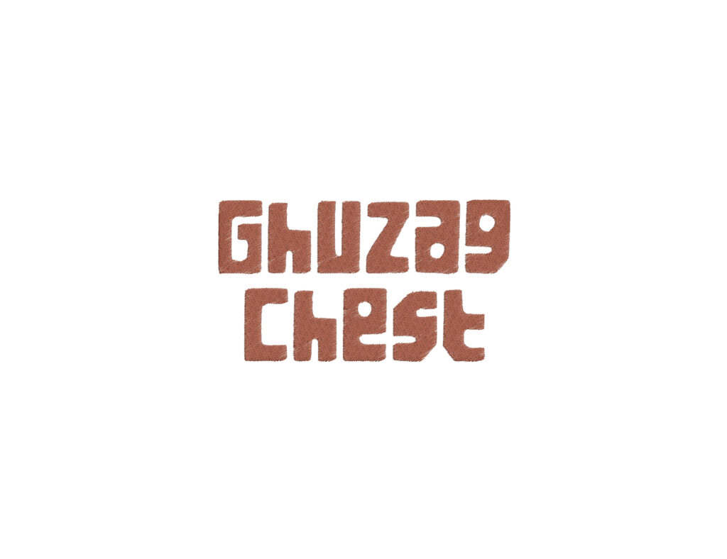 Ghuzag Chest Embroidery Font