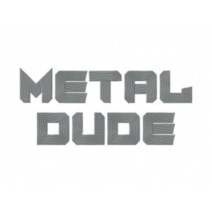Metal Dude Embroidery Font