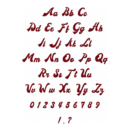 New Retro Embroidery Font - Image 2