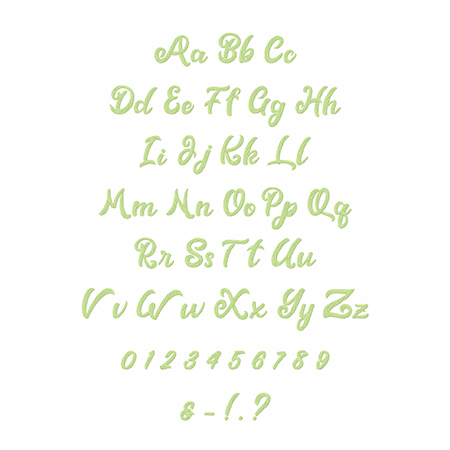 Rocker Sharpie Embroidery Font - Image 2