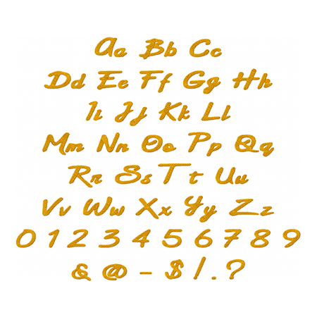 Tart Candy Embroidery Font - Image 2