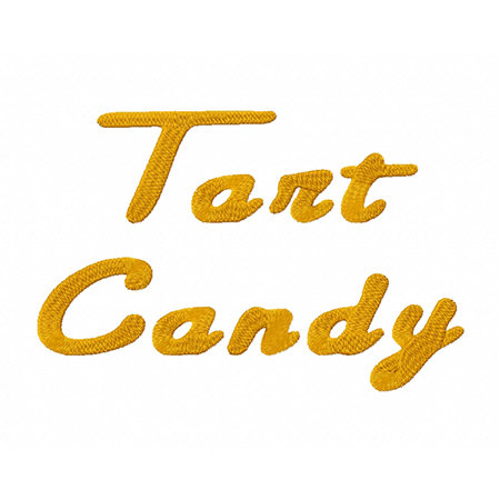Tart Candy Embroidery Font