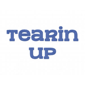 Tearin up Embroidery Font