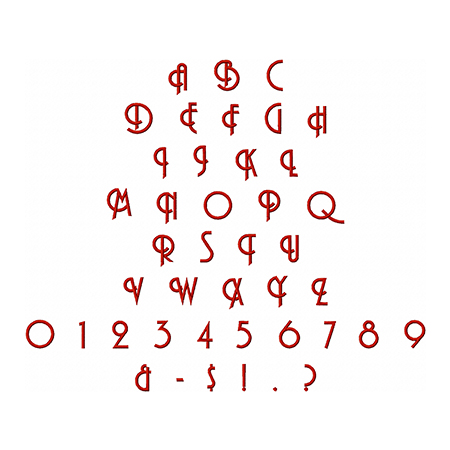 Anders Embroidery Font - Image 2