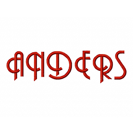 Anders Embroidery Font