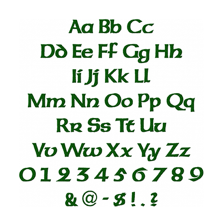 Bobbin Hood Embroidery Font - Image 2