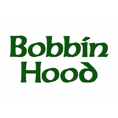 Bobbin Hood Embroidery Font