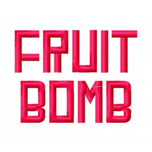 Fruit Bomb Embroidery Font