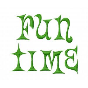 Fun Time Embroidery Font