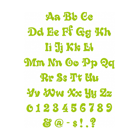 Grooves Embroidery Font - Image 2
