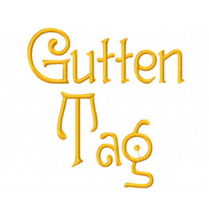 Gutten Tag Embroidery Font