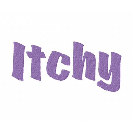 Itchy Embroidery Font