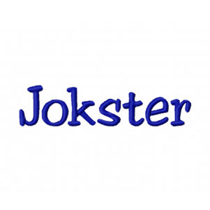 Jokster Embroidery Font