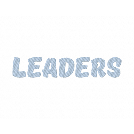 Leaders Embroidery Font