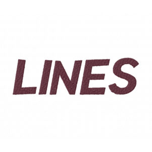 Lines Embroidery Font