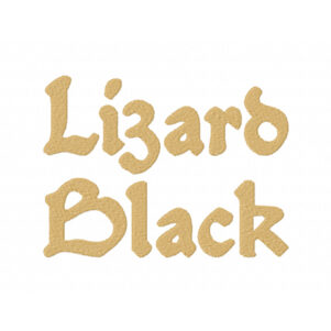 Lizard Black Embroidery Font