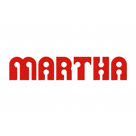 Martha Embroidery Font