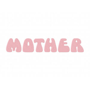 Mother Embroidery Font