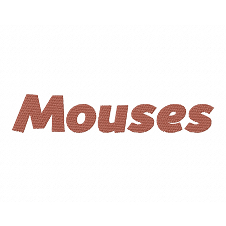 Mouses Embroidery Font