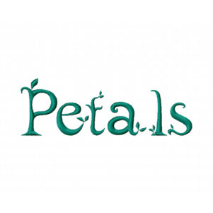 Petals Embroidery Font