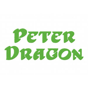 Peter Dragon Embroidery Font