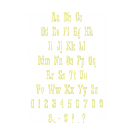 Play Bull Embroidery Font - Image 2